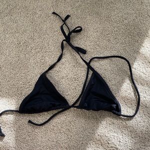 Victoria’s Secret bikini top, black, size small